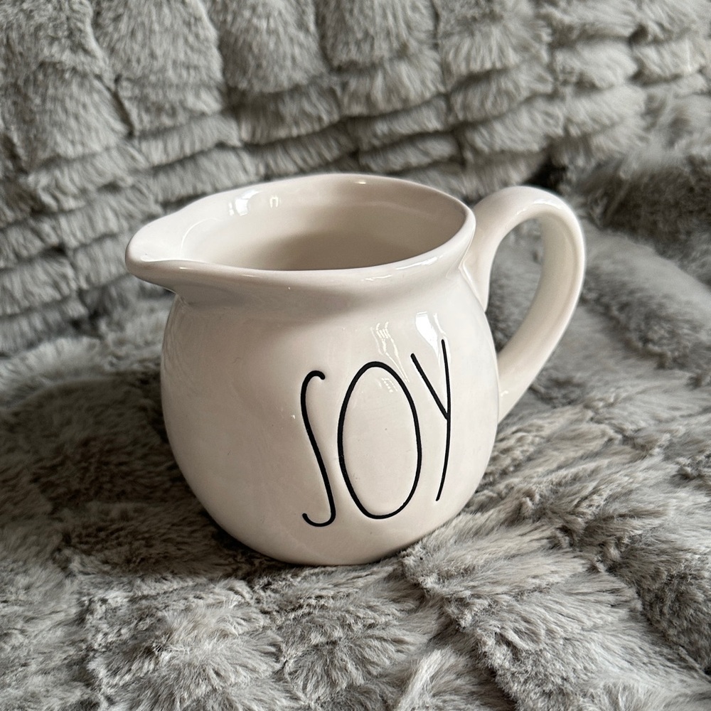 Rae Dunn SOY Creamer Small Pitcher LL Farmhouse Decor Coffee Bar
